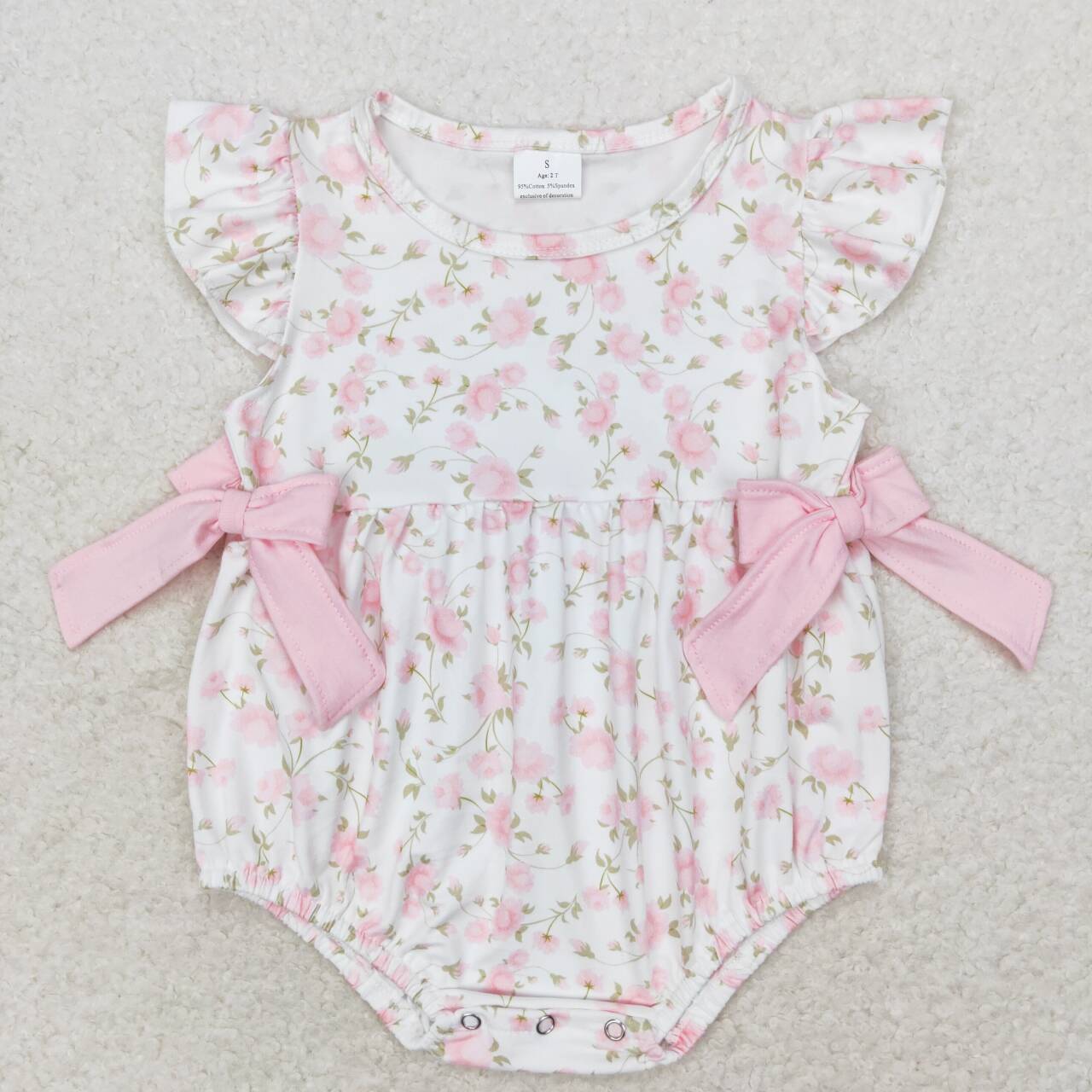 Baby Clothing Sale - Macacão floral sem mangas para bebê