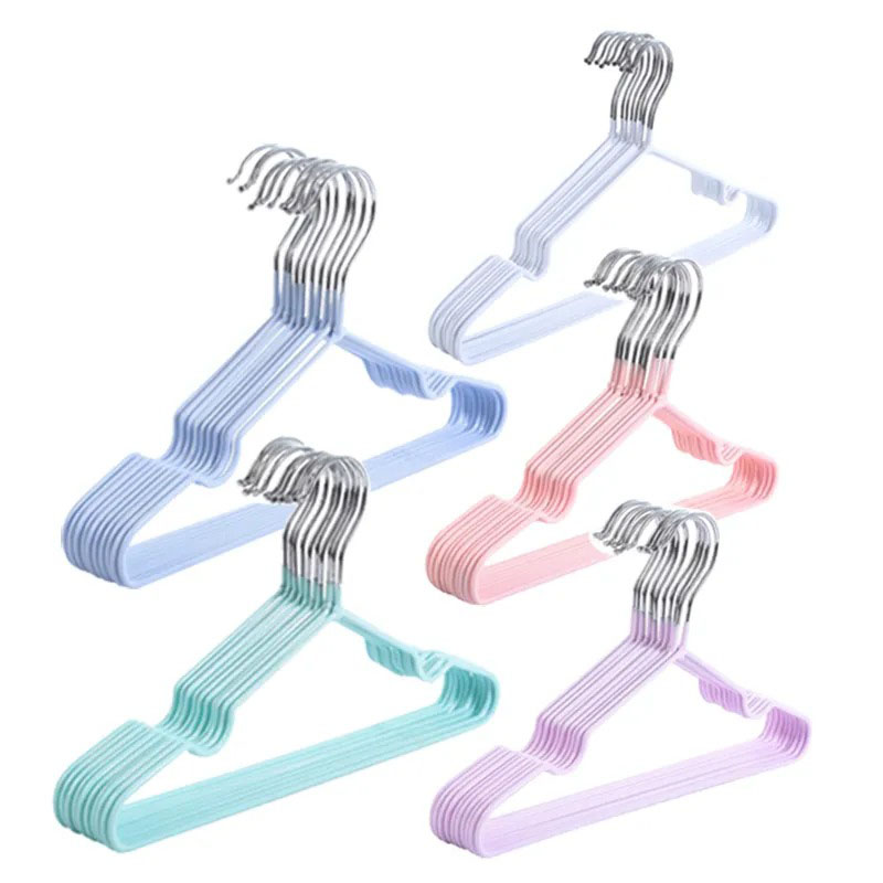 Baby Clothing Organizer - Cabides De Bebê De Metal, Antiderrapante,