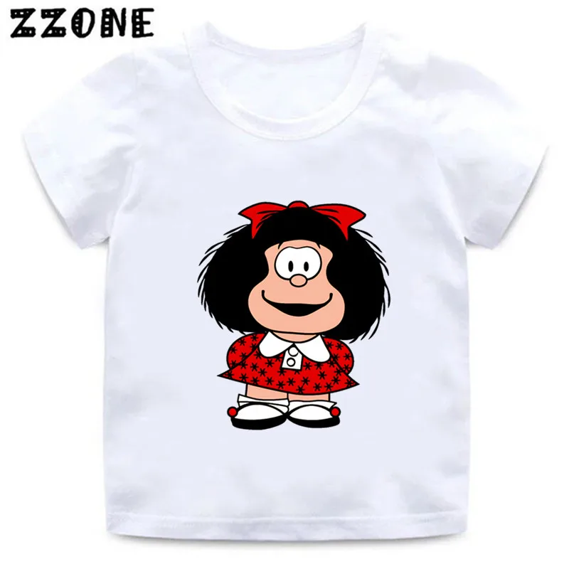 Baby Clothing Sale - Cute Mafalda Print Short Sleeve T-shirt