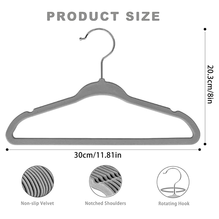 Cabide antiderrapante de velud - Baby Clothing Organizer avaliação e preço