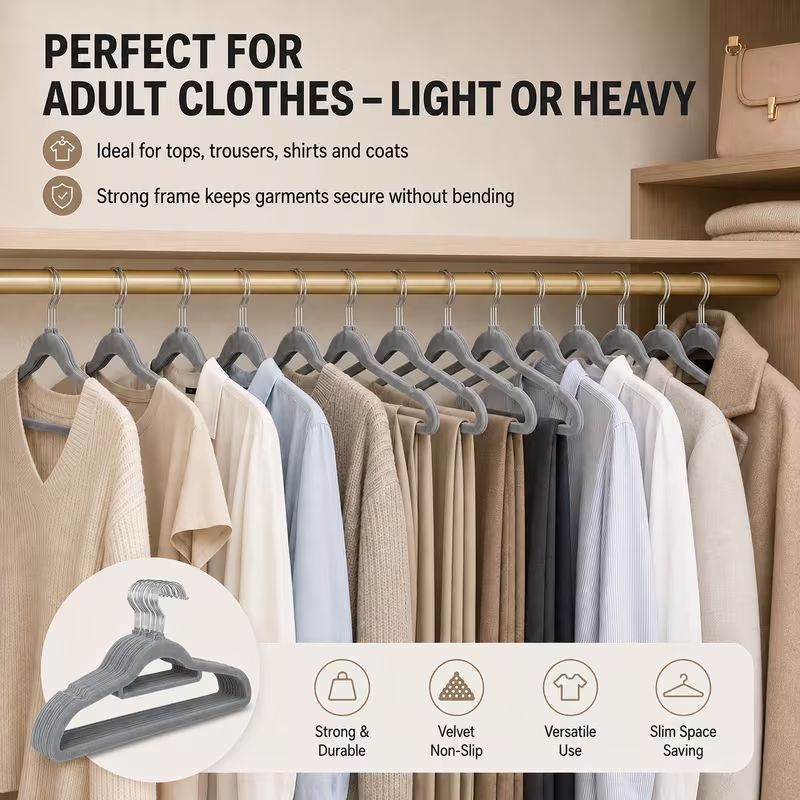 Pacote com 10/50 cabides de ve - Baby Clothing Organizer avaliação e preço