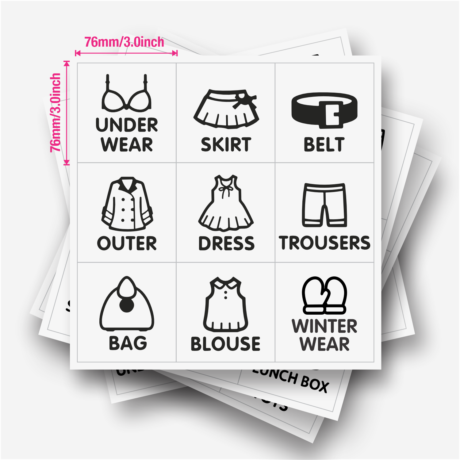 9 peças/folha, etiquetas organ - Baby Clothing Organizer avaliação e preço